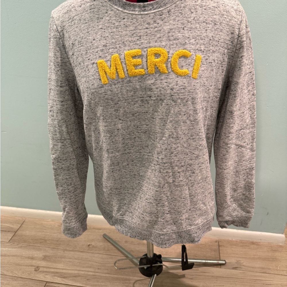 Talbots Gray Knit Sweater Merci pullover shirt
